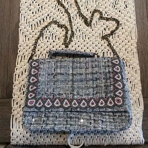 America and Beyond Beaded Purse